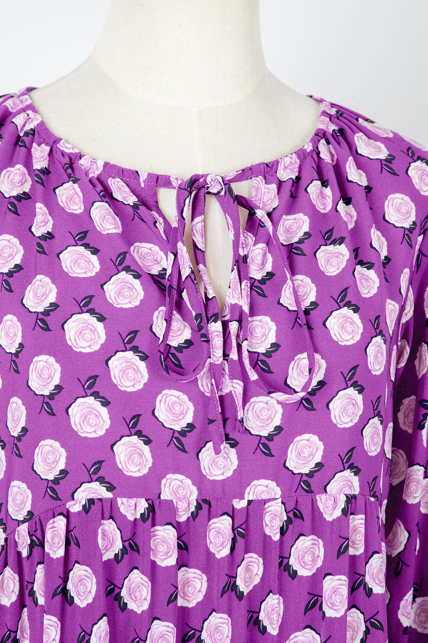 Sky Blue Boho Printed Half Sleeve Maxi Dress