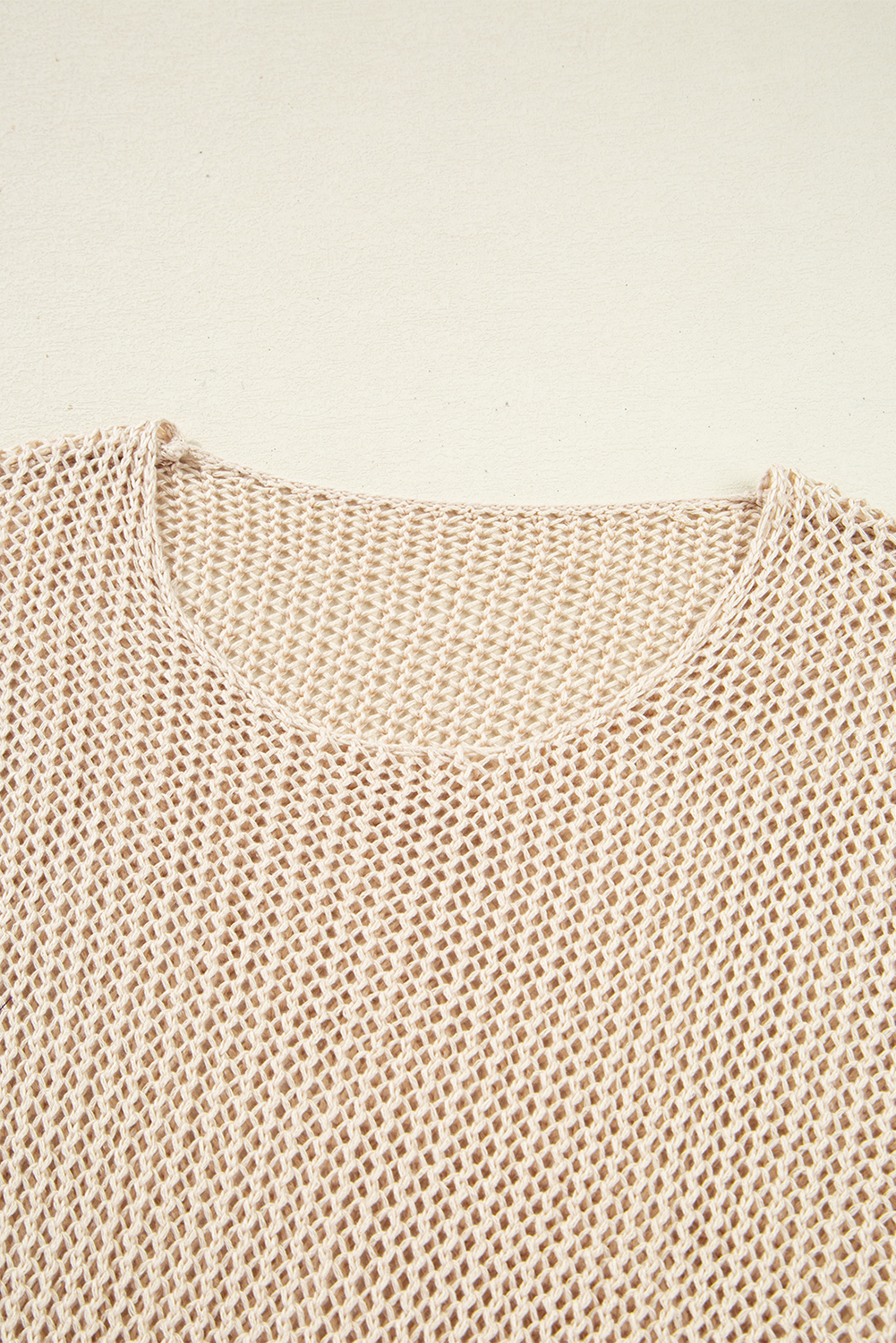 Coral Crochet Hollow-out Jumper Top Sweater