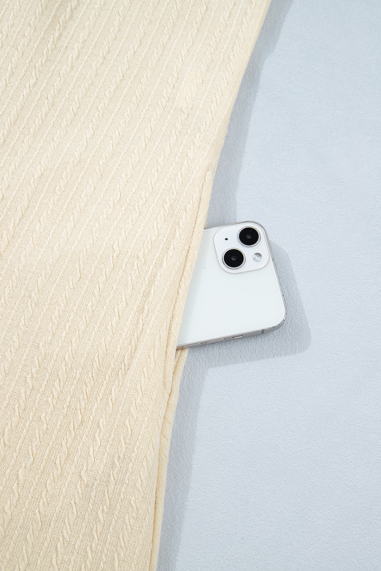 Jet Stream Half Buttons Ribbed Knit Wide Leg Jumpsuit