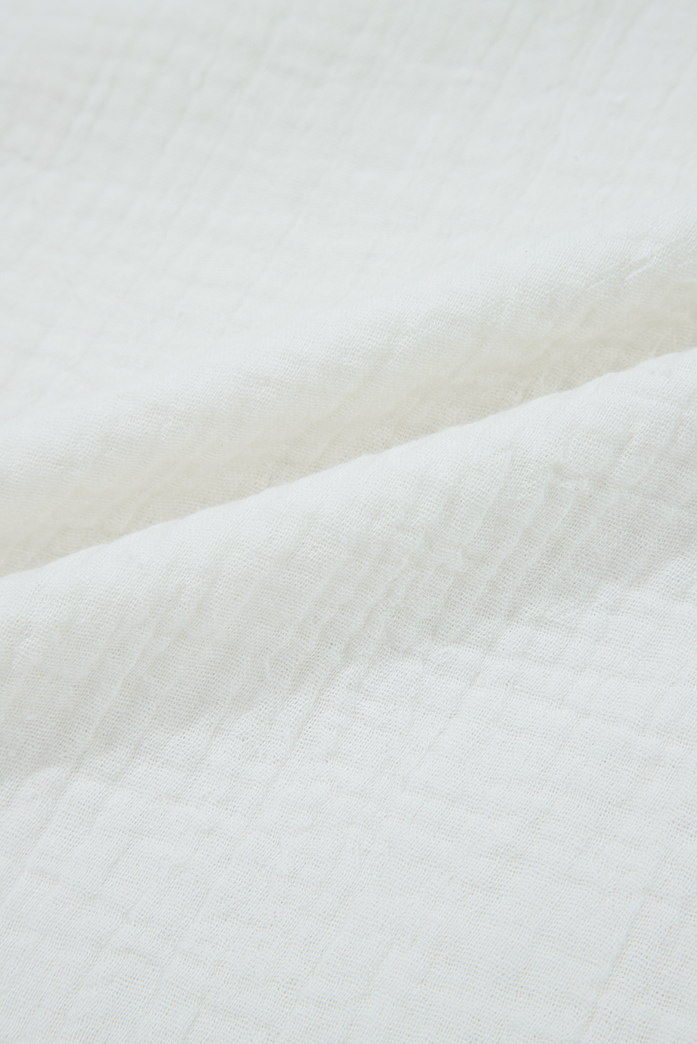 White Textured Lace Trim Pure Cotton Sleeveless Top