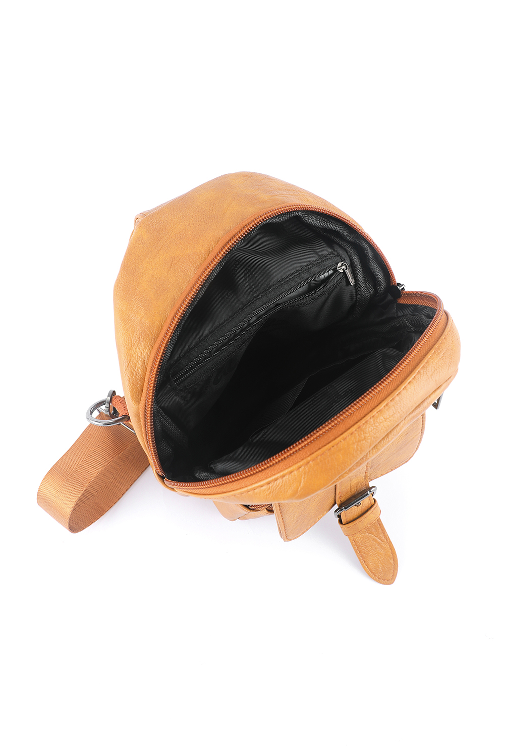 Khaki Vintage Multi Pockets Sling Bag