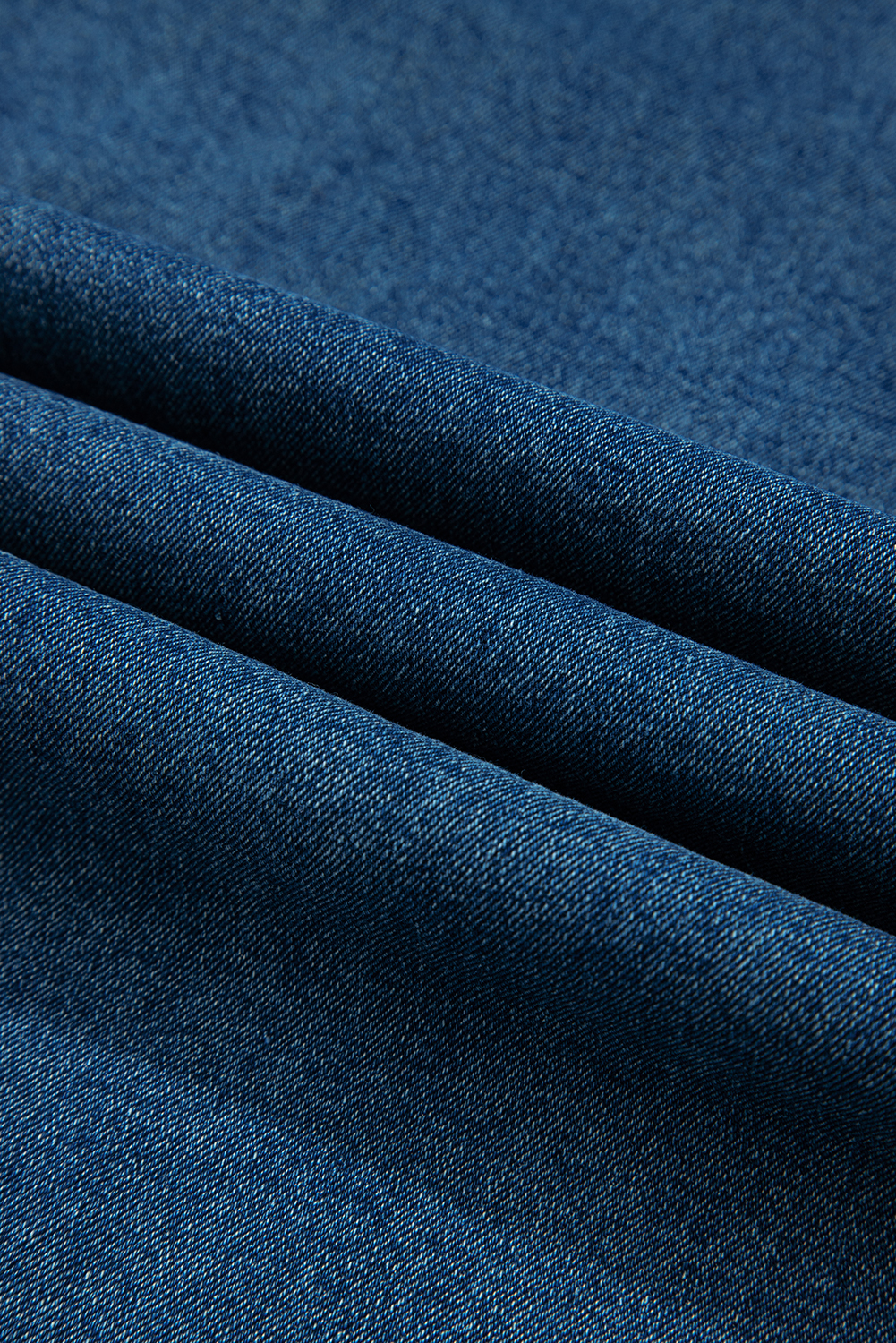 Dusk Blue Adjustable Tie Straps Cropped Wide Leg Denim Overalls