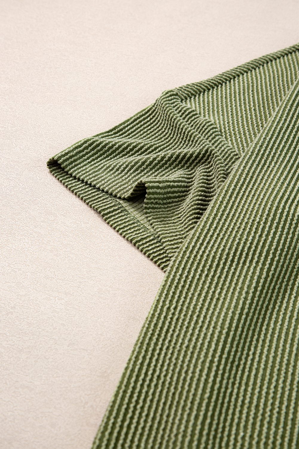 Black Textured V-Neck Dropped Shoulder Plus T-Shirt